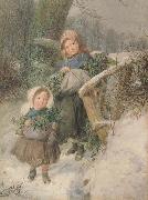 The Holly Gatherers (mk46) Frederic james Shields,ARWS